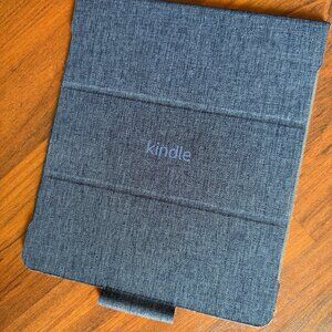 Amazon Kindle Scribe Fabric Folio Cover, Blue Denim - Like New